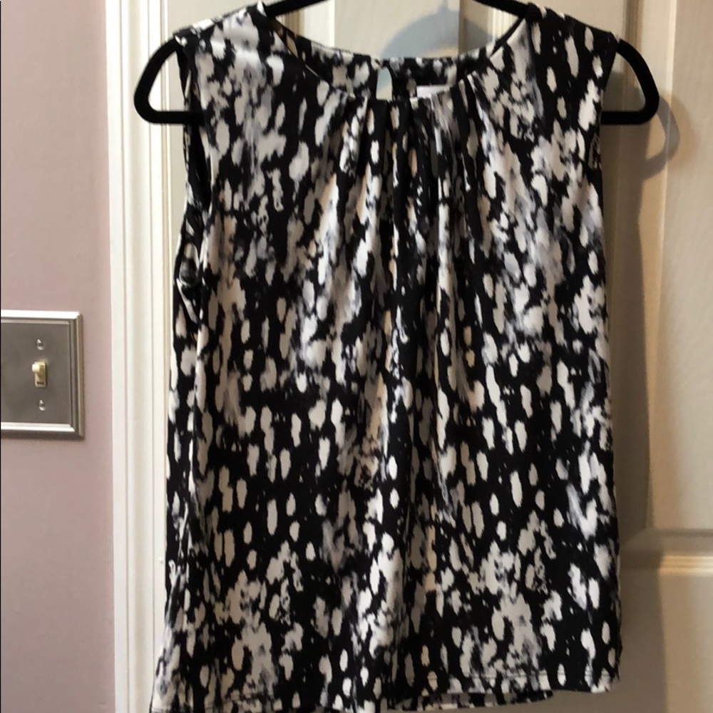 Calvin Klein Jersey knit print shell/tank